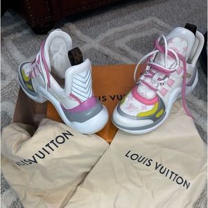 Louis Vuitton Archlight Sneakers Rose Clair Pink & White Size 39/8.5